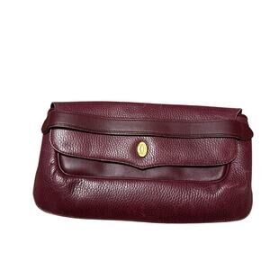 Cartier Vintage Burgundy Leather Clutch